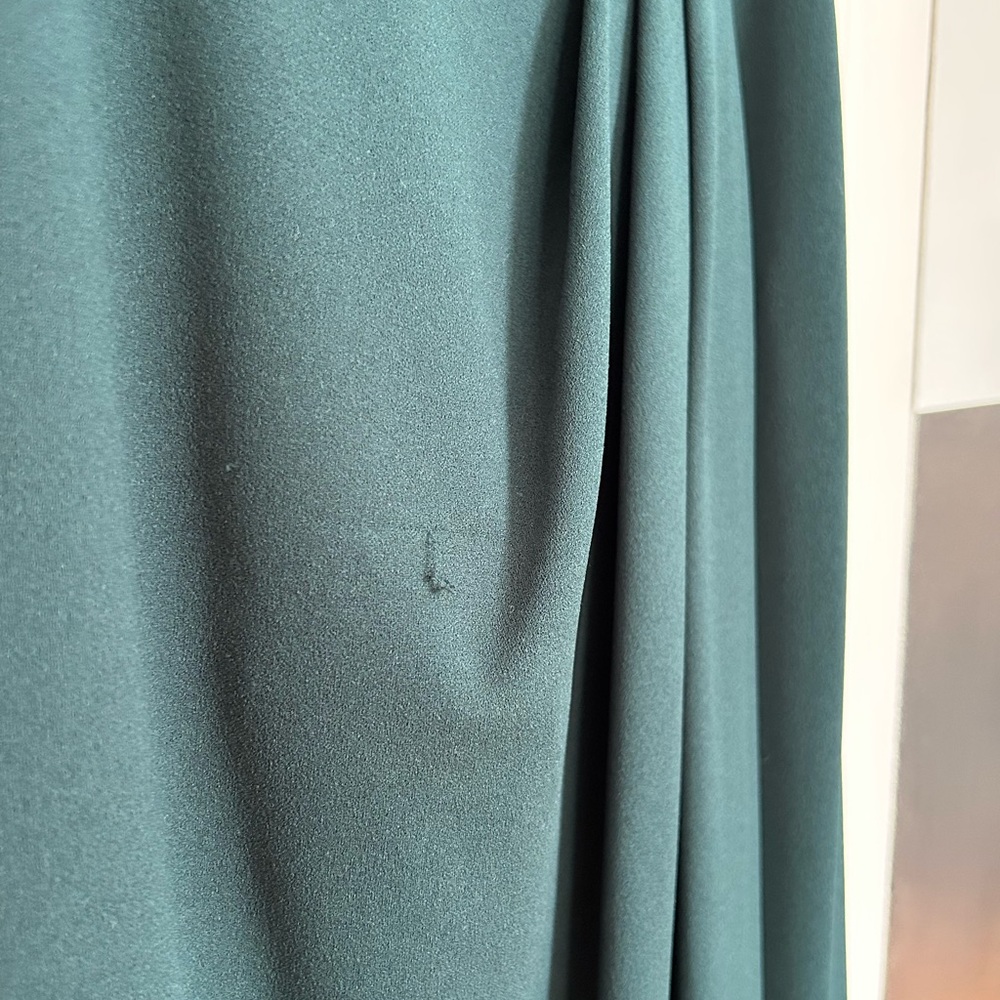 BHLDN Thompson Elegant Off-Shoulder Green Dress - Picture 4 of 9